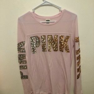 Pink long sleeve tee /Victoria secret/pink/XS/
